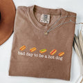 [Sale up to 50%]Hot Dog Shirt, Comfort Colors, Bad Day to Be a Hotdog, Funny Retro Hotdog, Women's 4th of July Shirt...