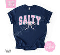 Salty Bow Gildan Tshirt, Cute Summer Tee, Girly Beach Shirt Hoodie, Sweatshirt | PureTeeCo.com