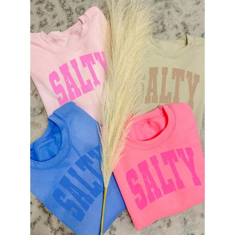 Salty Graphic Pullover T-Shirts, Hoodie, Sweatshirt | PureTeeCo.com