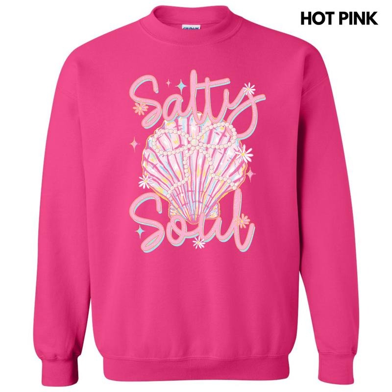 Salty Soul Seashell Sweatshirt 'NLB' T-Shirts, Hoodie | PureTeeCo.com