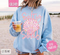 Salty Soul Sweatshirt, Cute Summer Sweater, Girly Beach Crewneck T-Shirts, Hoodie | PureTeeCo.com