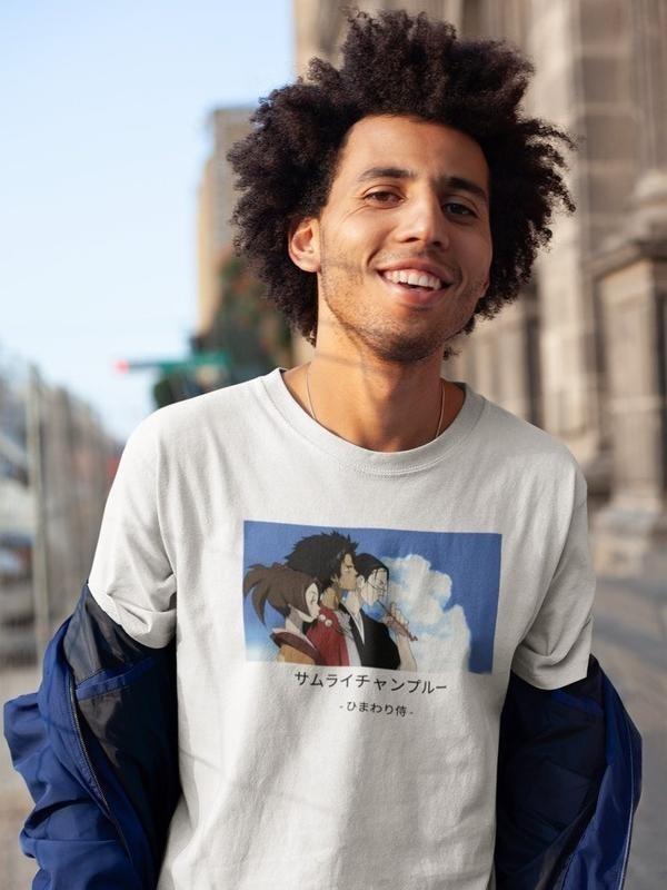 Samurai Champloo T-shirt | Cool Anime Graphic Tee | Mugen Jhin and Fuu Hoodie, Sweatshirt | PureTeeCo.com