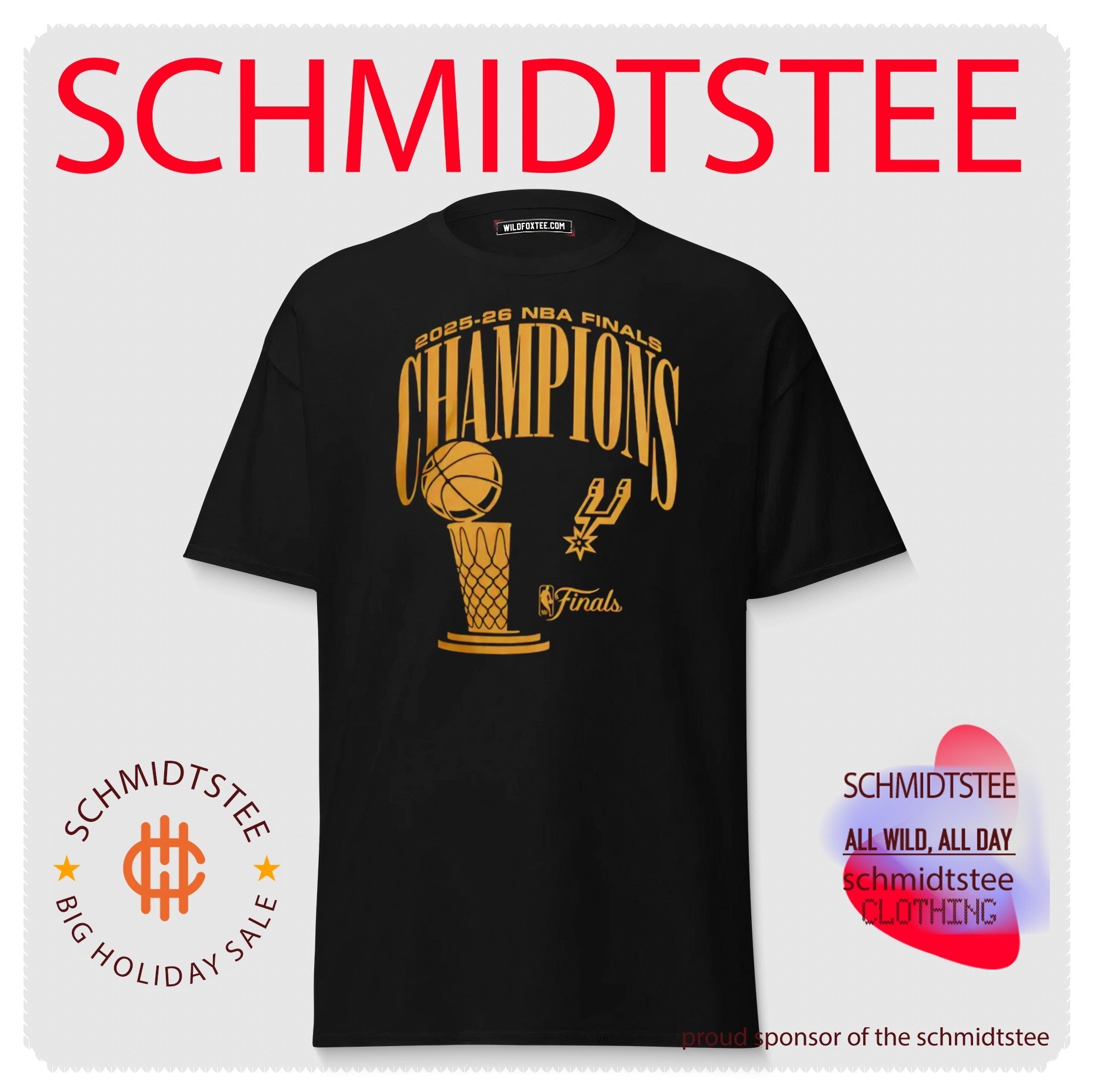 San Antonio Spurs 2026 Nba Finals Champions Trophy Logo shirt