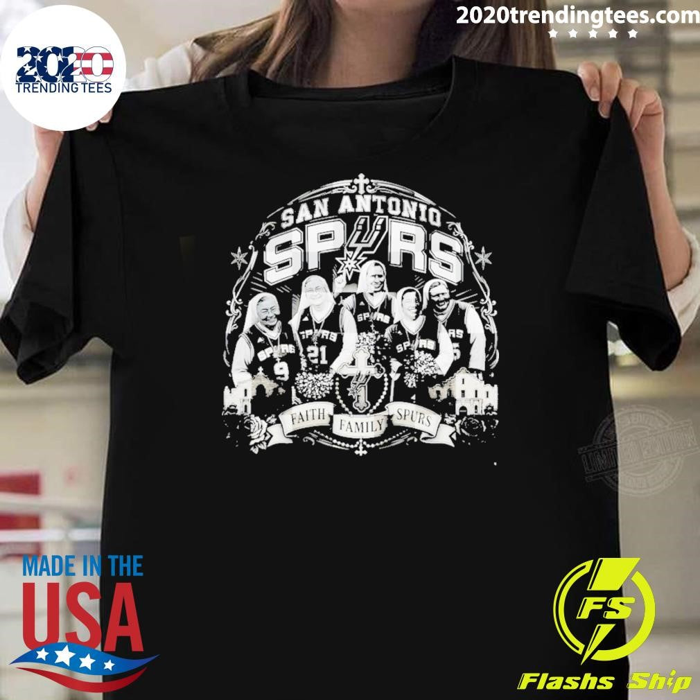 San Antonio Spurs 2026 Playoffs Spurs Nuns Faith Family Spurs Graphic Go Spurs Go Shirt