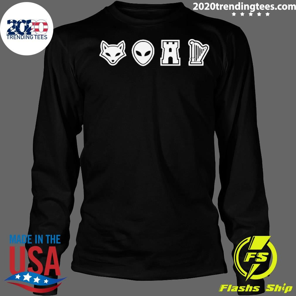 San Antonio Spurs Big 4 Icon Fox Alien Shirt