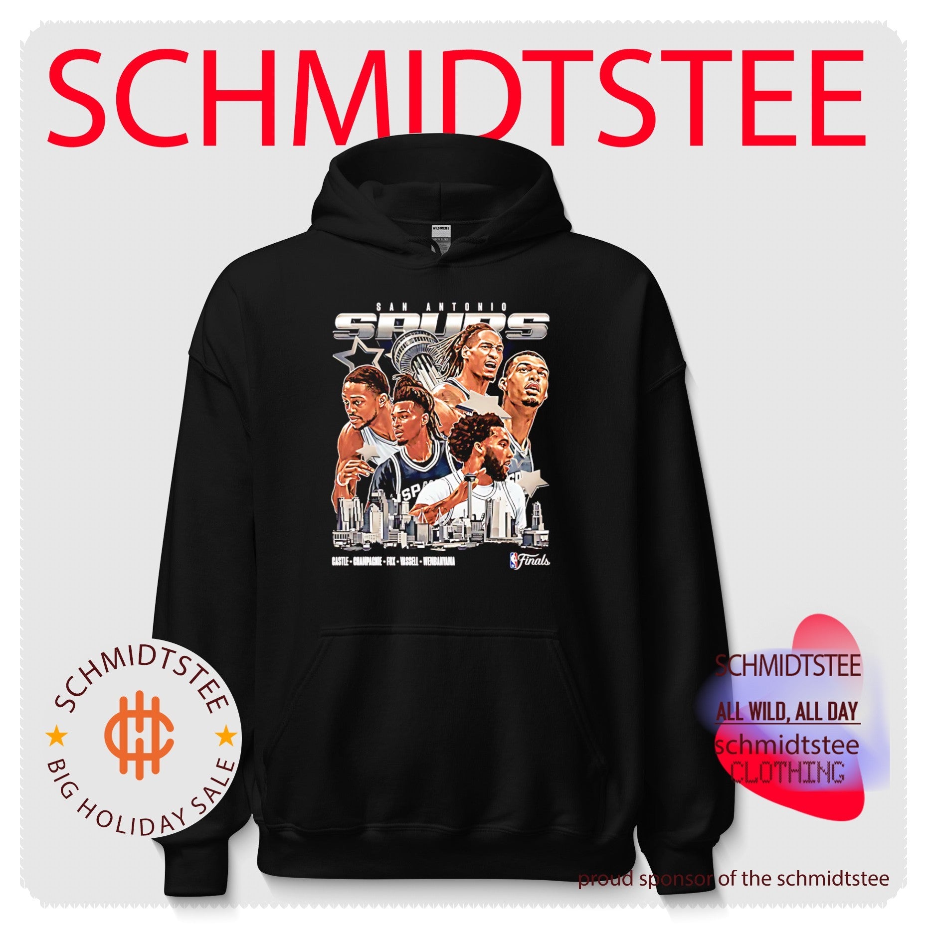 San Antonio Spurs NBA Finals 2026 Collage skyline shirt