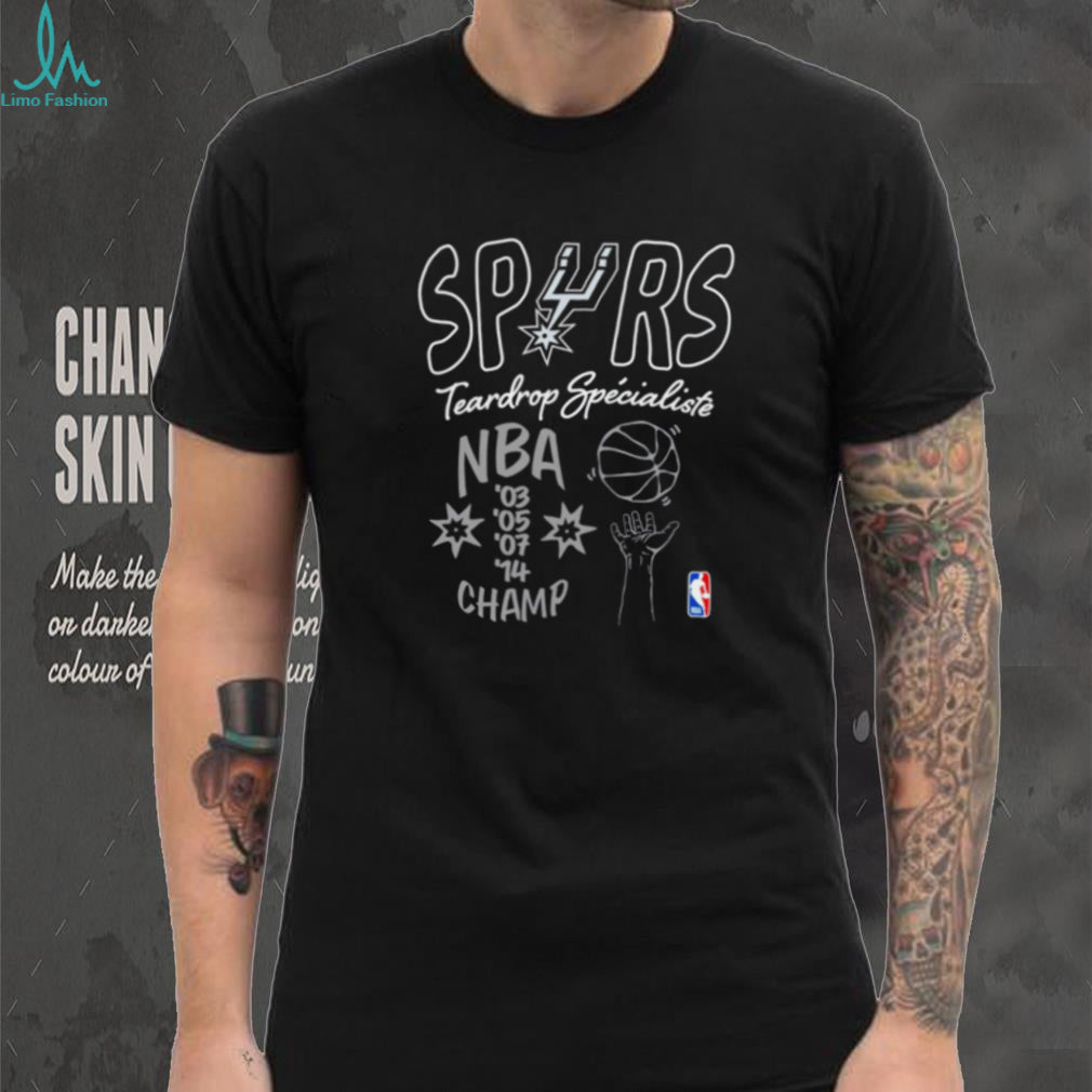 San Antonio Spurs Teardrop Specialiste NBA ’03 ’05 ’07 ’14 Champ shirt