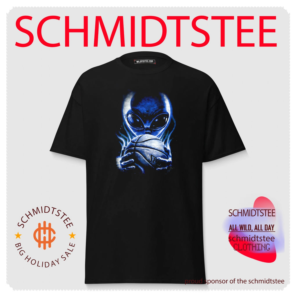 San Antonio Spurs alien holding basketball retro shirt