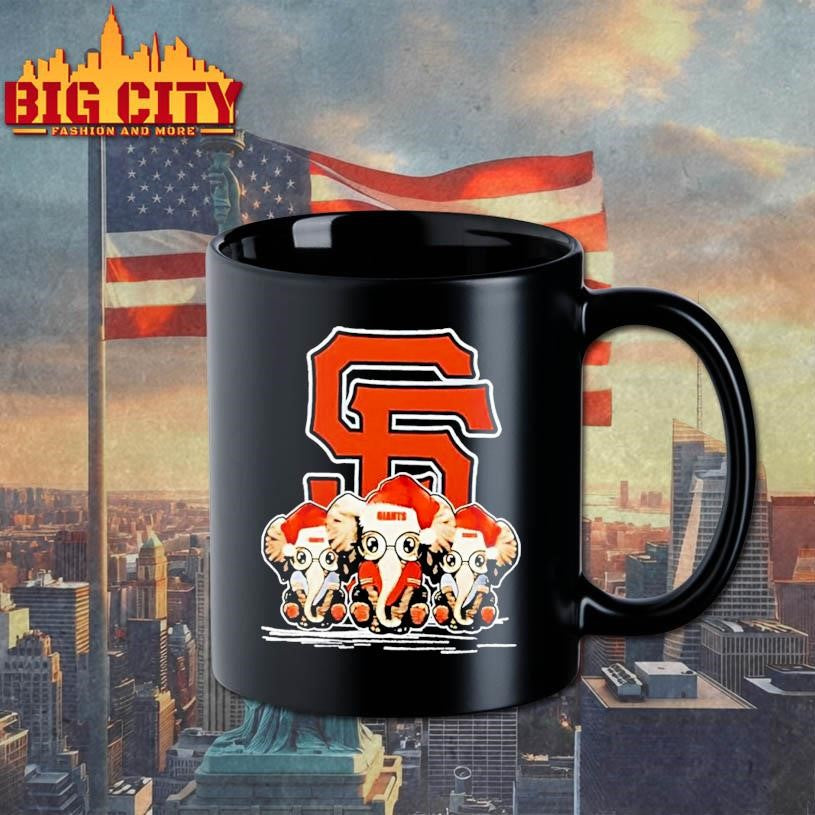 San Francisco Giants X Elephants Santa Hat Merry Christmas Shirt