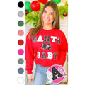 Santa Baby Sequin Graphic Sweatshirt T-Shirts, Hoodie | PureTeeCo.com