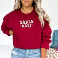 Santa Baby Sweatshirt, Christmas Pregnancy Announcement Sweatshirt, Pregnancy Announcement Shirt, Christmas Pregnancy,...