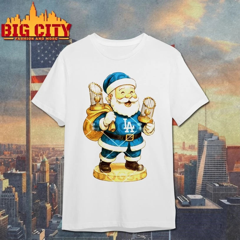 Santa Christmas Los Angeles Dodgers Champions shirt