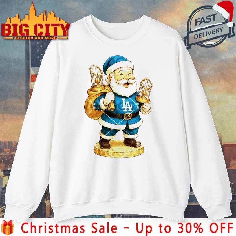 Santa Christmas Los Angeles Dodgers Champions shirt