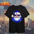 Santa Claus Big Face Los Angeles Dodgers Mlb Baseball Christmas 2025 Shirt