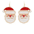 Santa Claus Face Earrings T-Shirts, Hoodie, Sweatshirt | PureTeeCo.com