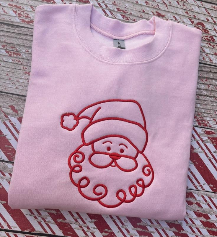 Santa Crewneck Sweatshirt T-Shirts, Hoodie | PureTeeCo.com