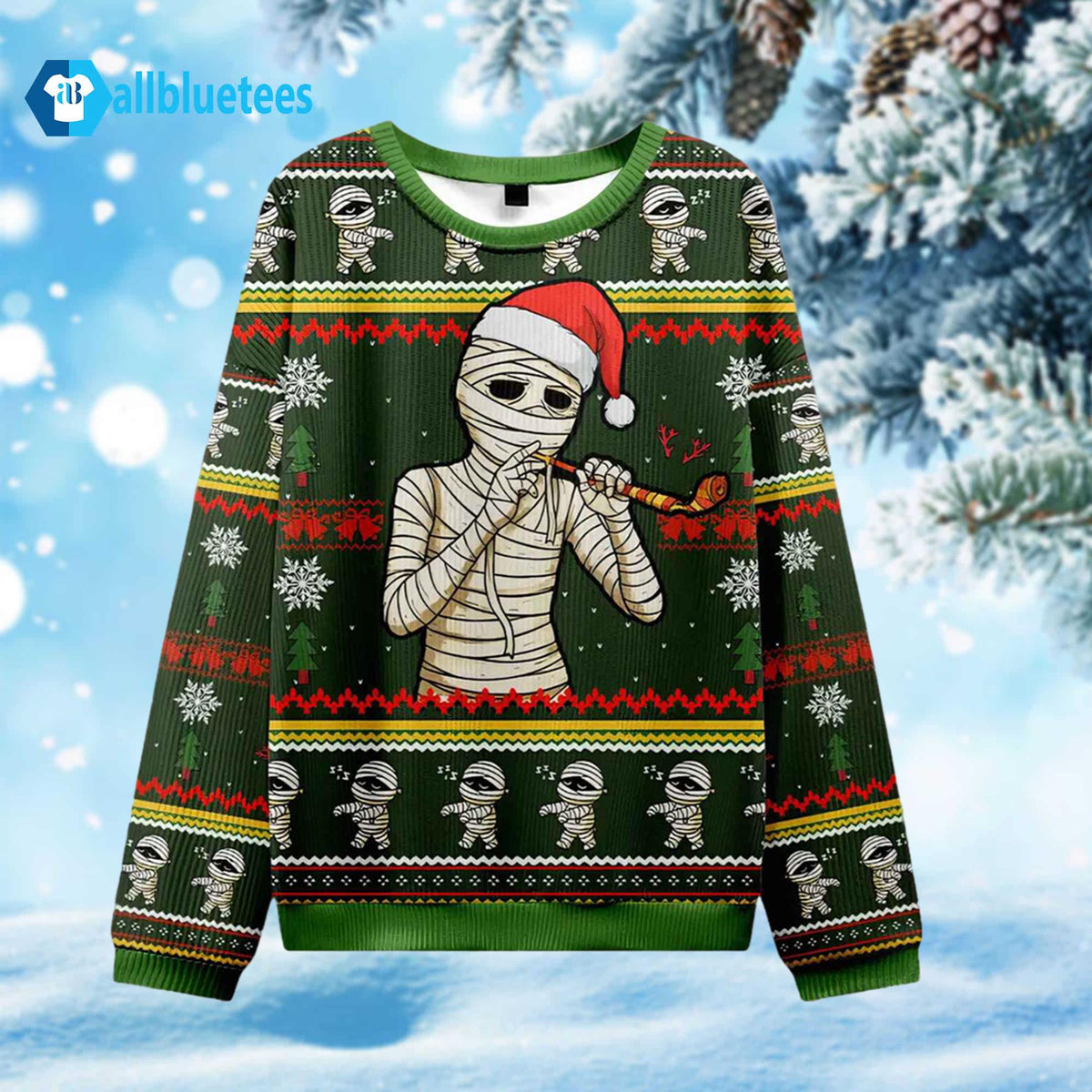 Santa Mummy Ugly Christmas Sweater