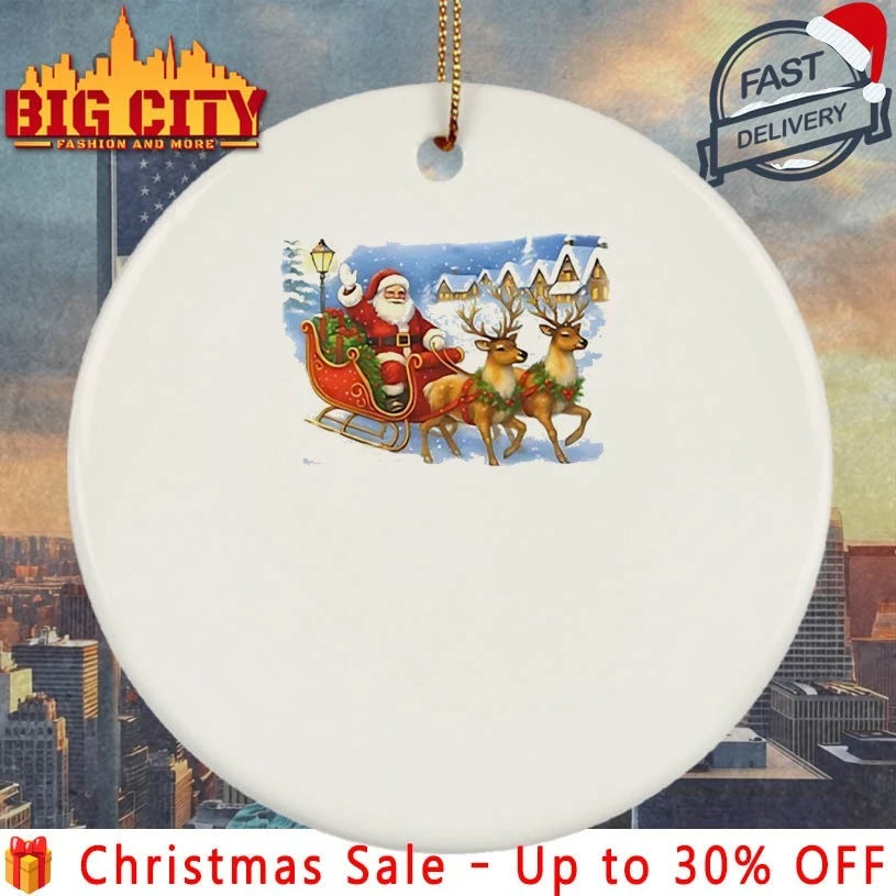 Santa Sleigh Reindeer Christmas 2025 shirt
