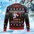 Santa Voorhees Have A Killer Day Ugly Christmas Sweater