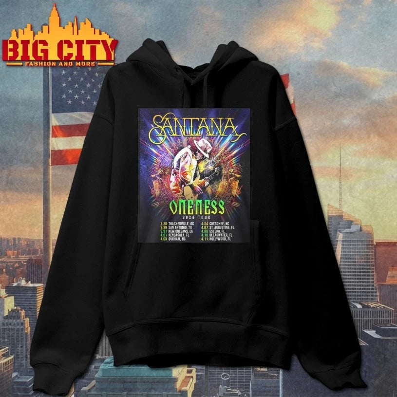 Santana Oneness Usa Tour 2026 shirt