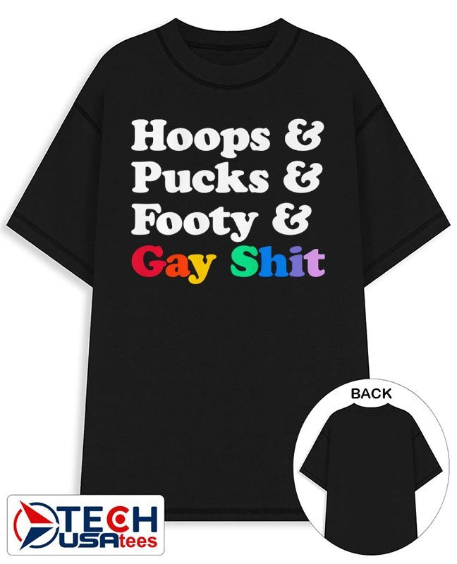 Sarah Spain hoops and pucks and footy and gay shit shirt