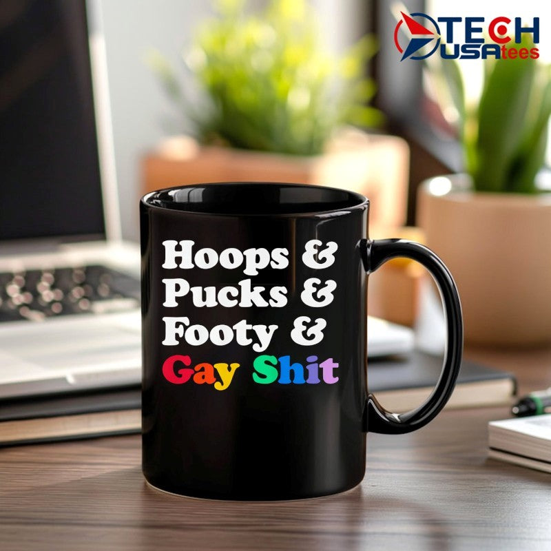 Sarah Spain hoops and pucks and footy and gay shit shirt