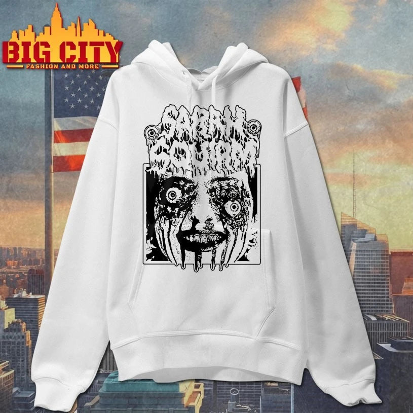 Sarah Squirm Metal Face Horror shirt