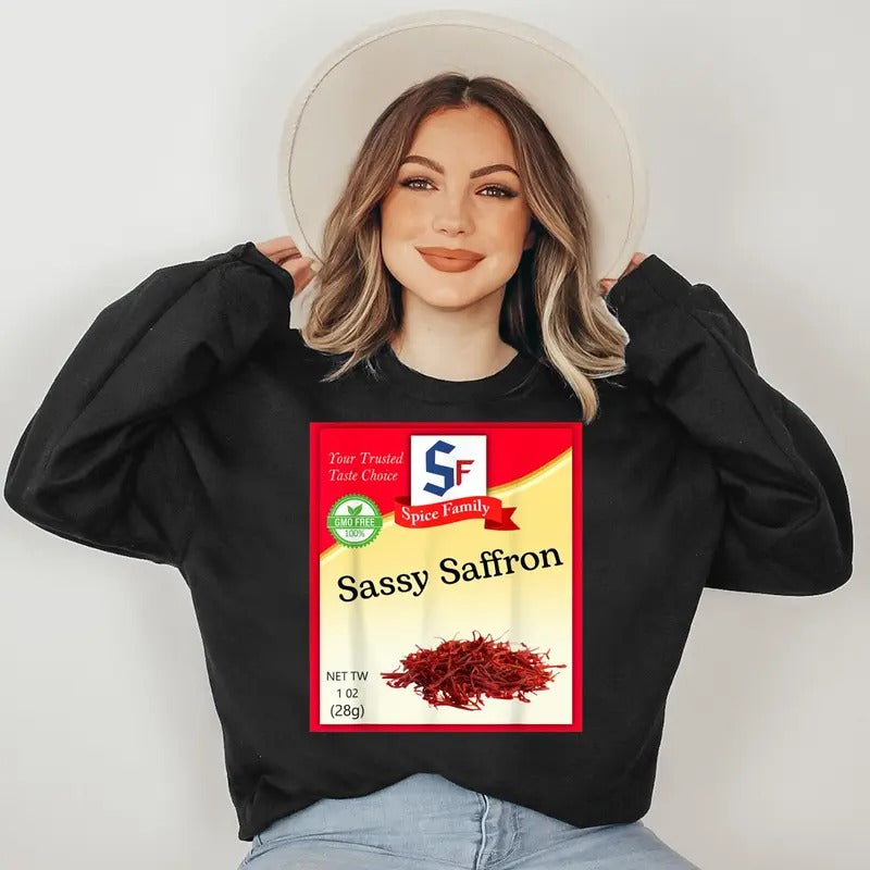 Sassy Saffron Condiment Costume Holiday Spice Costumes Sweatshirt T-Shirts, Hoodie | PureTeeCo.com