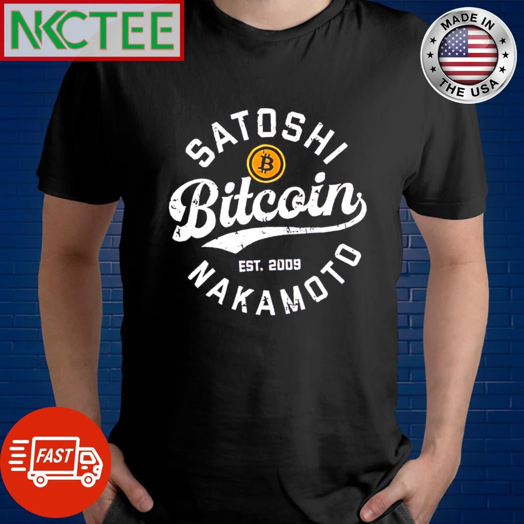Satoshi Nakamoto Bitcoin est 2009 circle vintage shirt