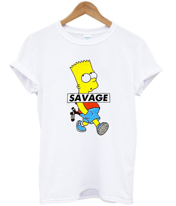 Savage Bart Simpson T-shirt Hoodie, Sweatshirt | PureTeeCo.com