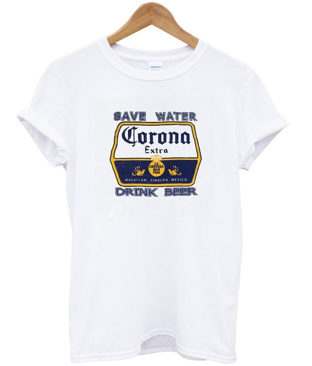 Save Water Corona Drink Beer T Shirt Hoodie, Sweatshirt | PureTeeCo.com