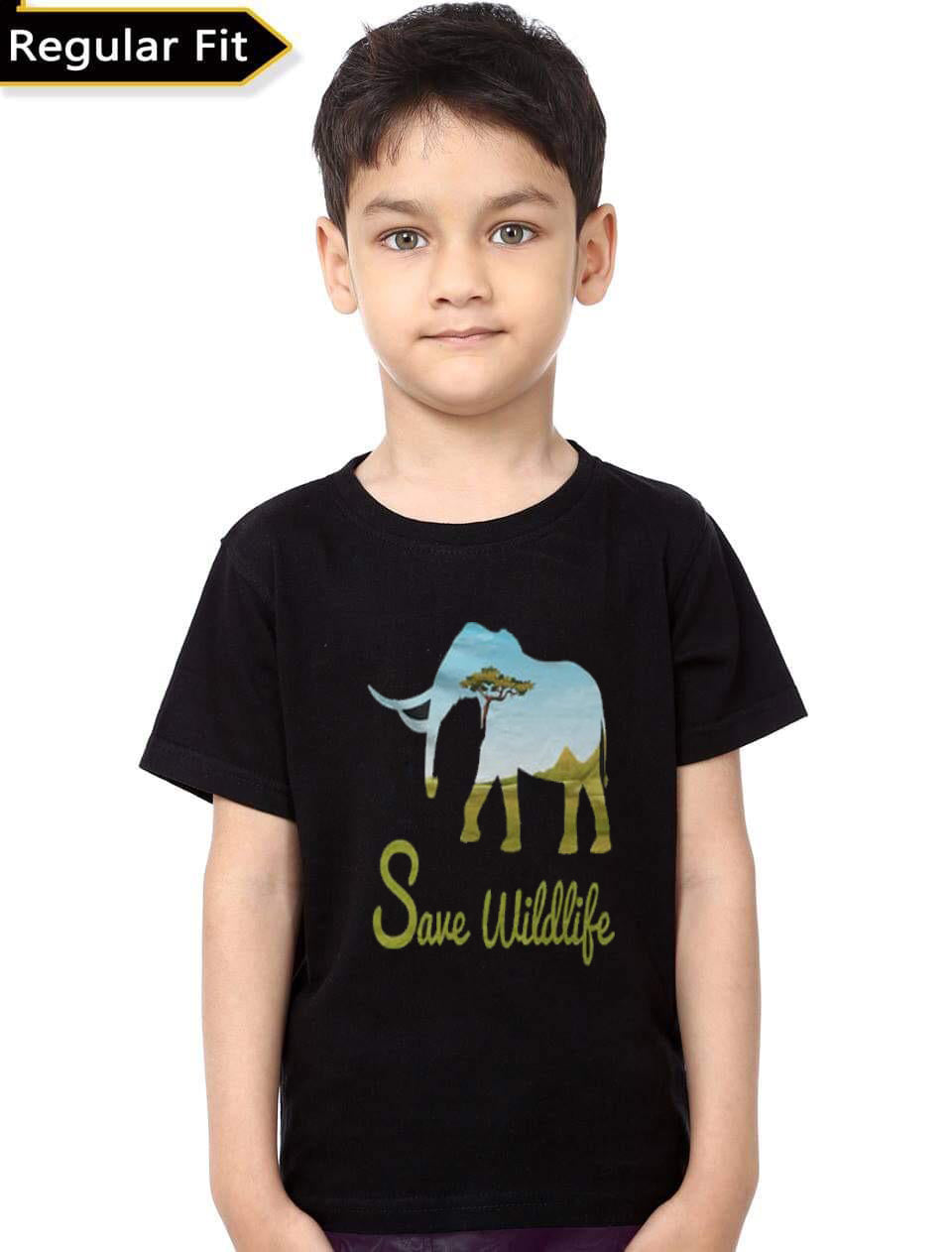 Save Wildlife Black Kids T-Shirt Hoodie, Sweatshirt | PureTeeCo.com