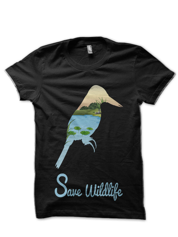 Save Wildlife Black T-Shirt Style001 Hoodie, Sweatshirt | PureTeeCo.com