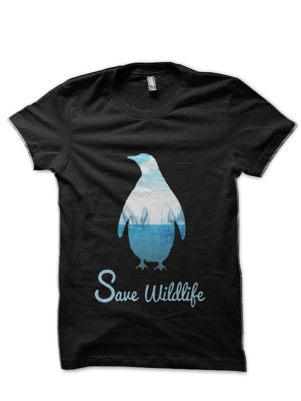 Save Wildlife Black T-Shirt Hoodie, Sweatshirt | PureTeeCo.com