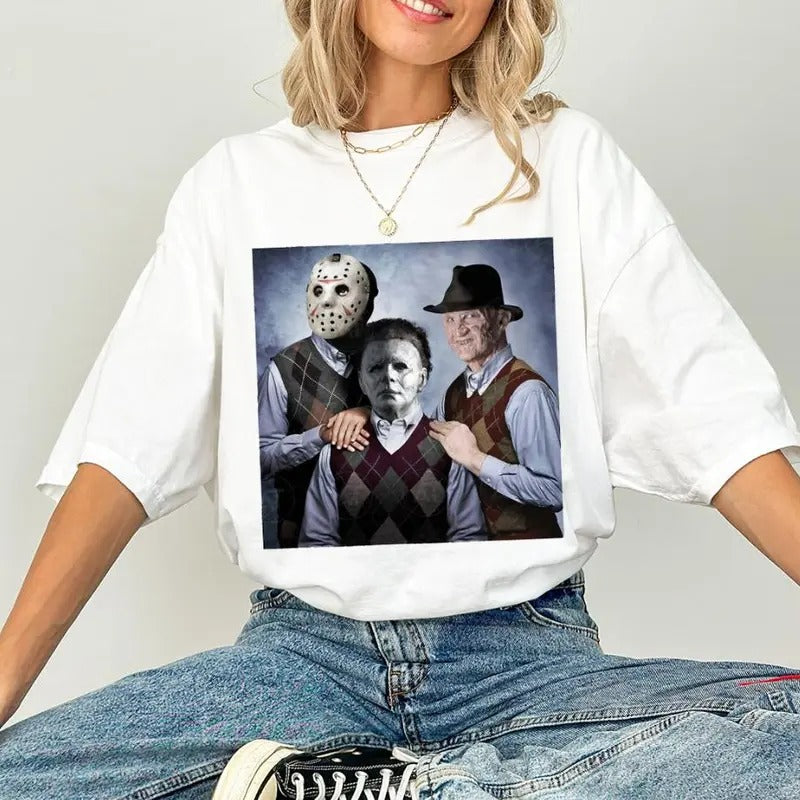 Scary Movie Three Brother Character Movie T Shirt Funny Happy Spooky Season Hoodie, Sweatshirt | PureTeeCo.com