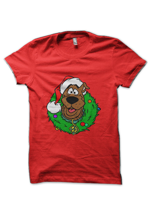 Scooby Doo Christmas Red Half Sleeve T-Shirt Hoodie, Sweatshirt | PureTeeCo.com