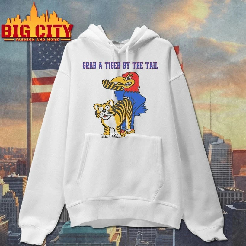 Scot Pollard Kansas Jayhawks Victory Missouri Tigers Grab A Tiger By The Tail Mascot shirt
