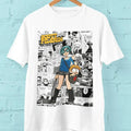 Scott Pilgrim VS The World Comic T-Shirt, Movie Crewneck Tee Shirt, Bryan Lee O'malley, Edgar Wright, Anime Comic Tee...