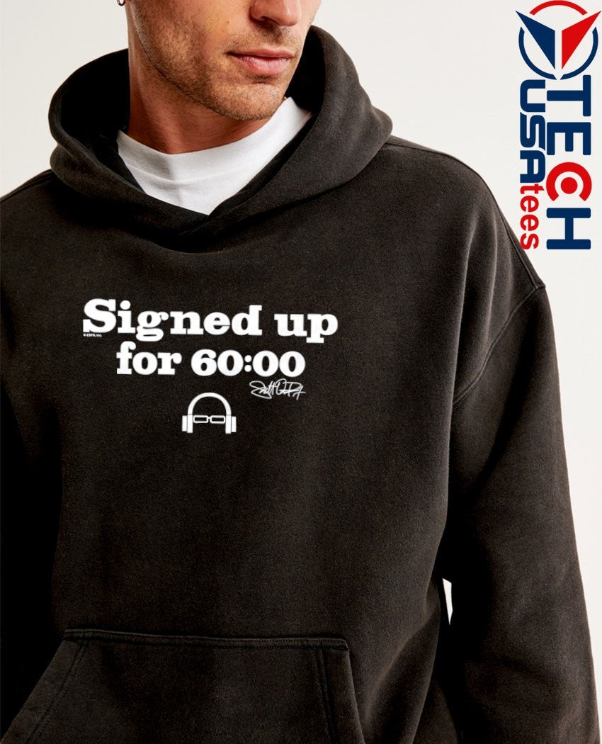 Scott Van Pelt signed up for 60-00 signature shirt