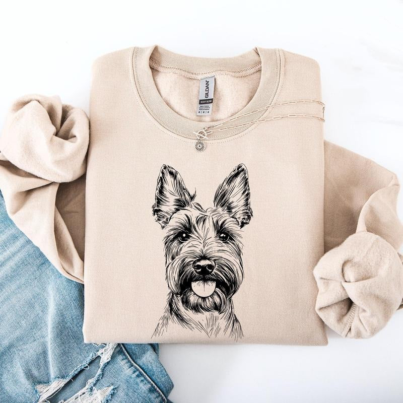 Scottish Terrier, Pet, Dog Breed Sweatshirt, Crew Neck, Women's, Crewneck T-Shirts, Hoodie | PureTeeCo.com