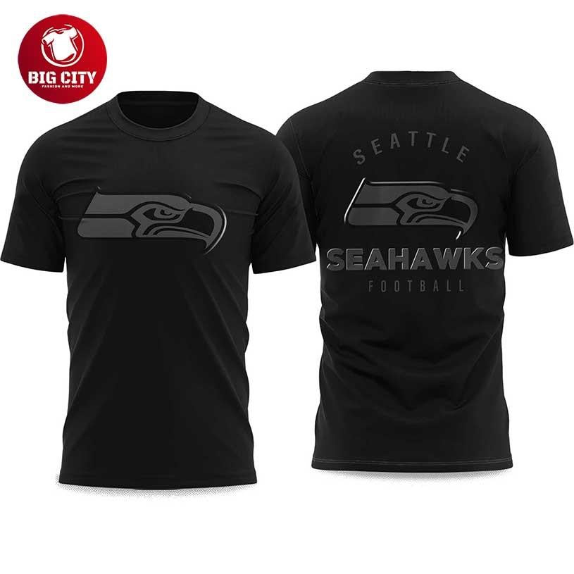 Seahawks Back In Black 2025 Two Sided Shirt