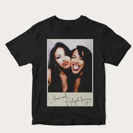 Selena & Aaliyah Forever Photo Booth Shirt, Fan Gift
