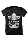 Senor Developer Black T-Shirt Hoodie, Sweatshirt | PureTeeCo.com