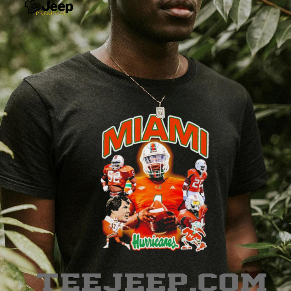 Miami Hurricanes Collage Featuring Players shirt