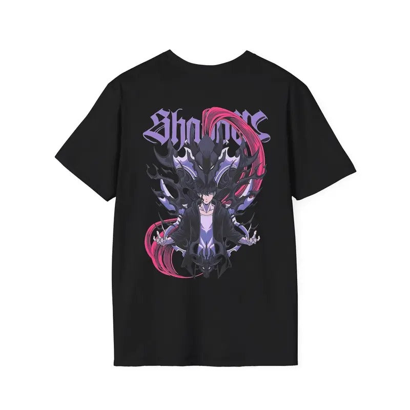Shadow Monarch T-shirt Anime Unisex T-shirt Sung Jinwoo Hoodie, Sweatshirt | PureTeeCo.com