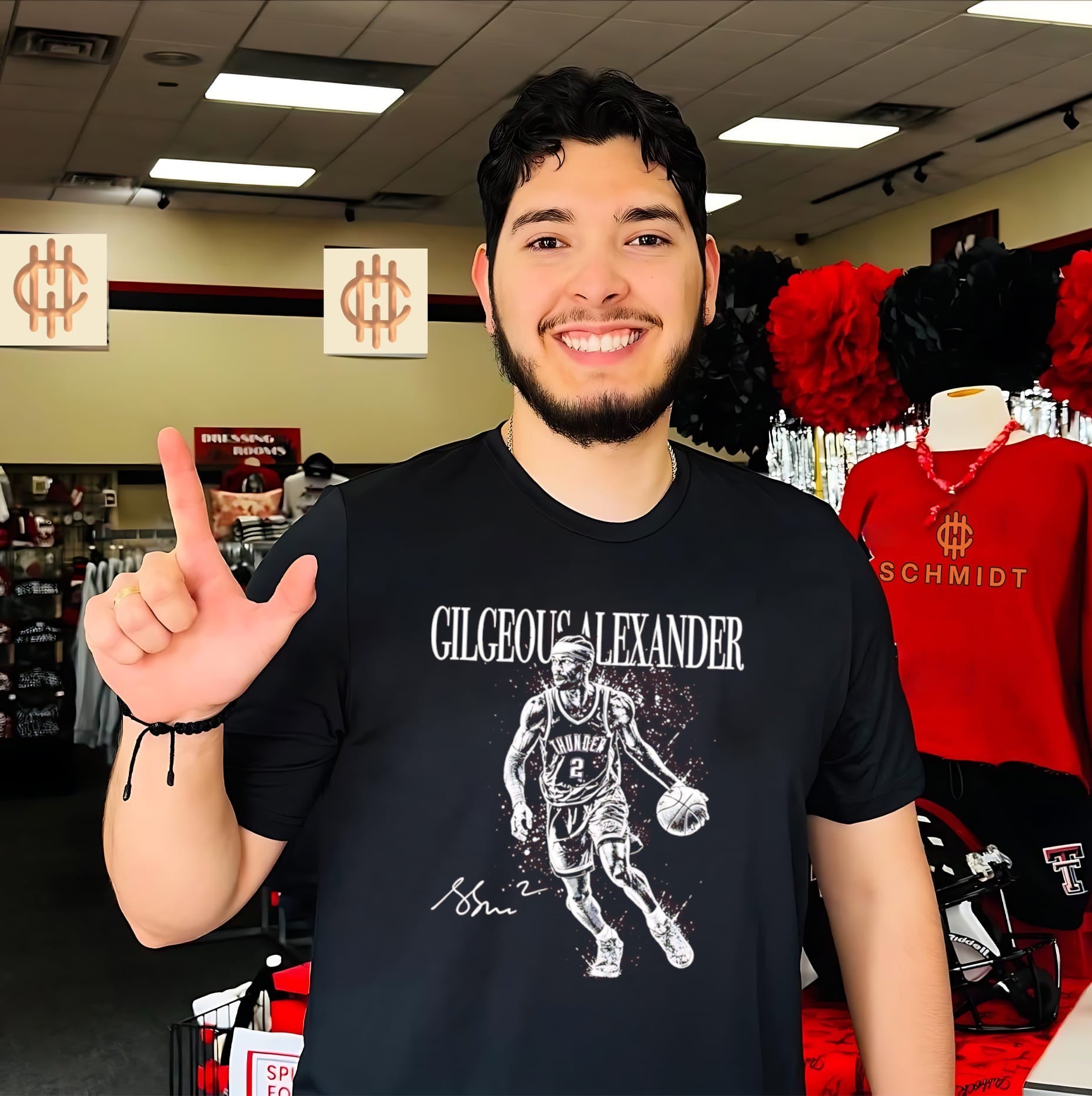 Shai Gilgeous-Alexander Oklahoma City Thunder Mono signature shirt