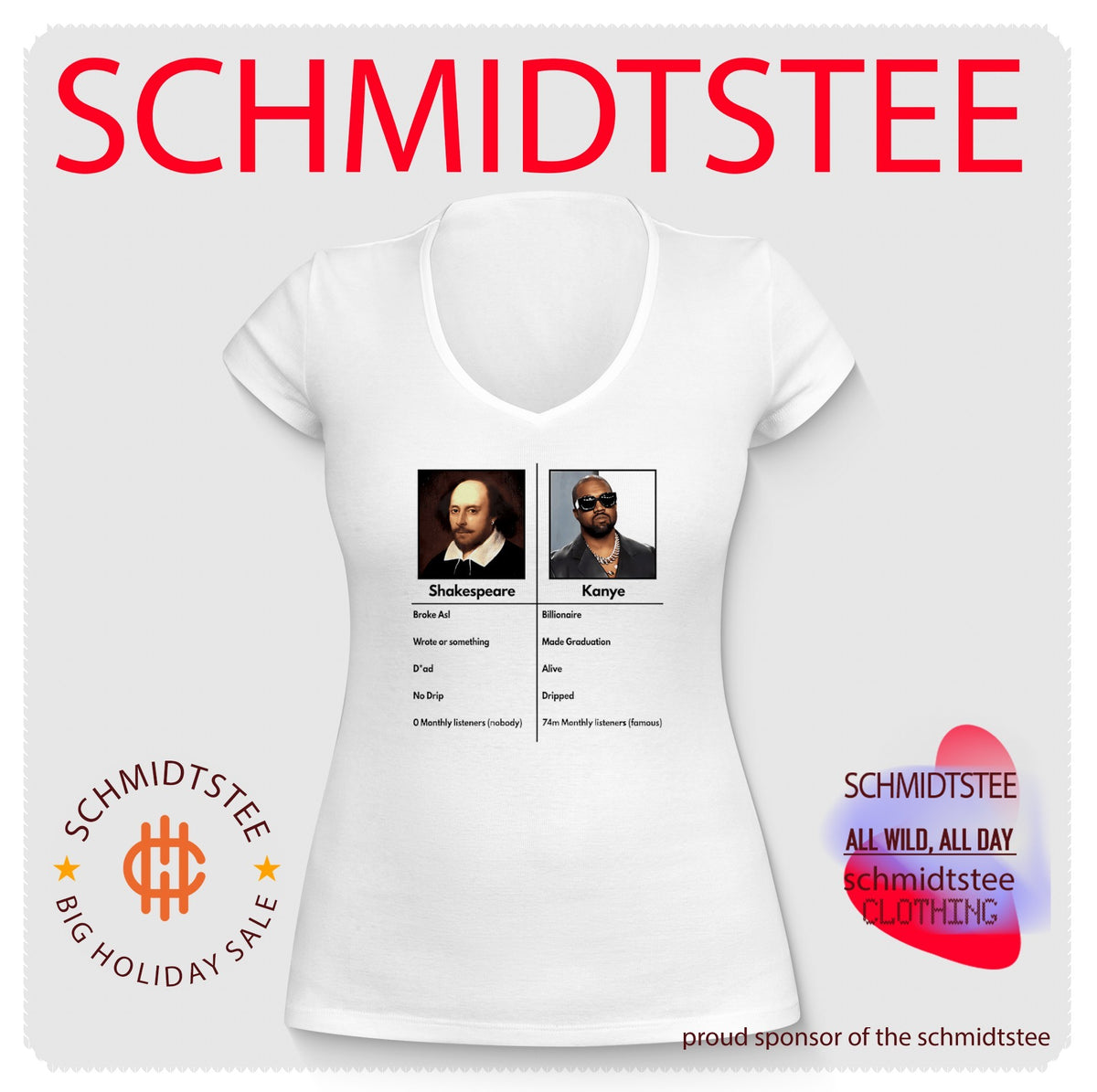 Shakespeare vs Kanye West Meme shirt