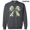 Shamrock Bow Sweatshirt T-Shirts, Hoodie | PureTeeCo.com