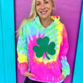 Shamrock Swirl Tie-Dye Hoodie T-Shirts, Sweatshirt | PureTeeCo.com