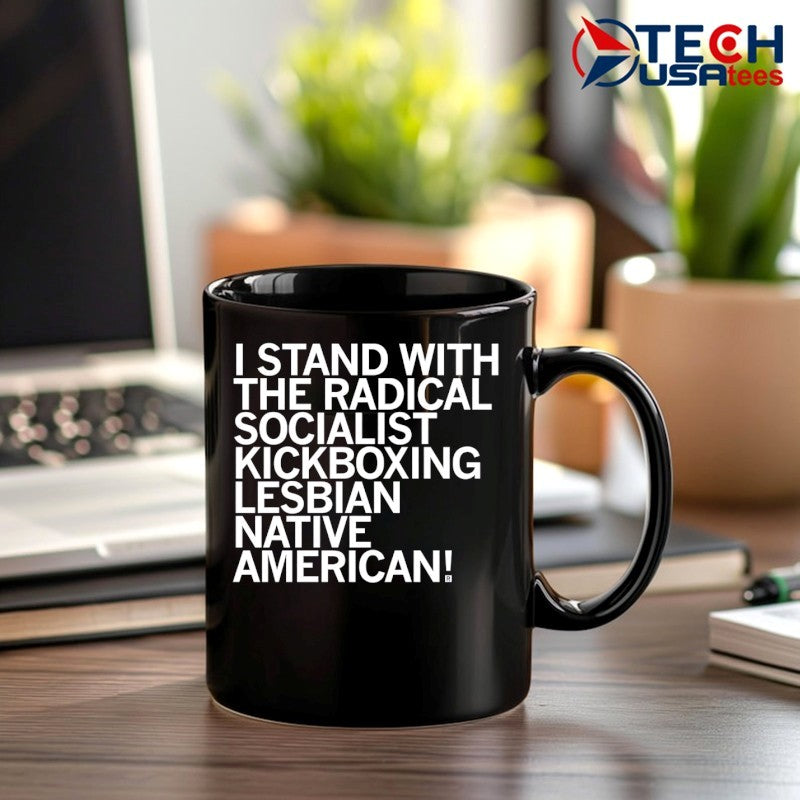 Sharice I stand with the Radical Kickboxing Lesbian Native American shirt